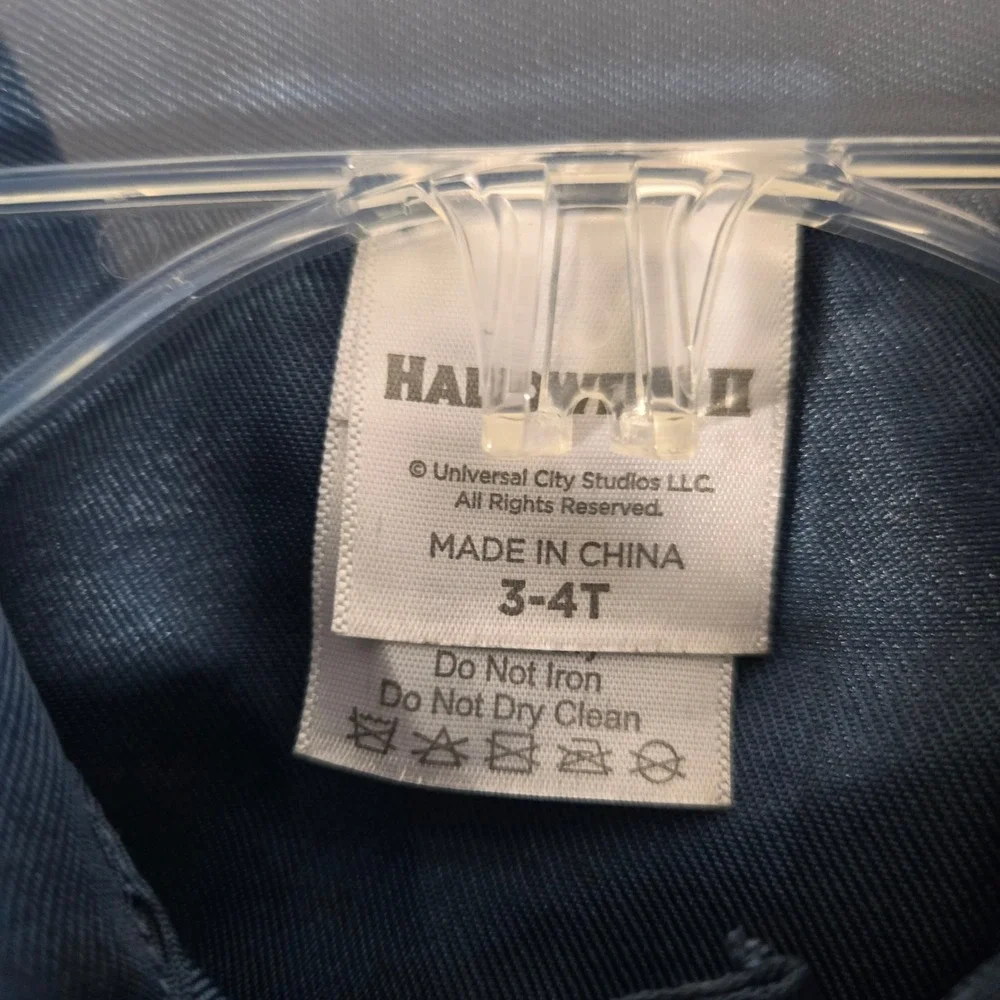 Halloween II Michael Myers Kids Costume Coveralls Jumpsuit Navy Blue Size 3-4T